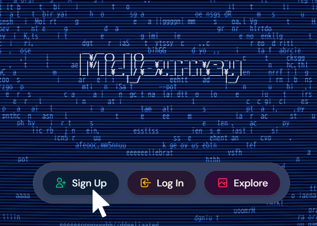 初めてMidjourneyにアクセスした画面